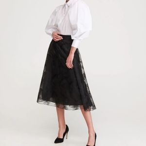 🍋2 for $20🍋Black Organza skirt Small